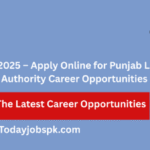 PLRA Jobs 2025 – Apply Online for Punjab Land Record Authority Career Opportunities