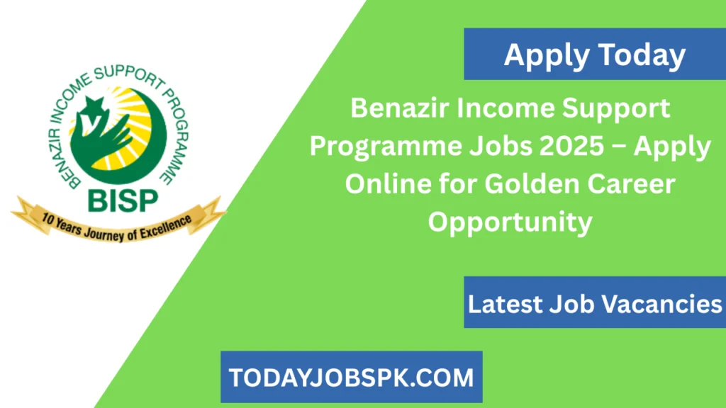 Benazir Income Support Programme Jobs 2025 – Apply Online for Golden Career Opportunity