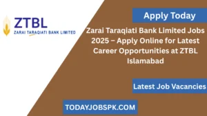 Zarai Taraqiati Bank Limited Jobs 2025 – Apply Online for Latest Career Opportunities at ZTBL Islamabad